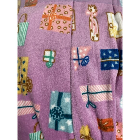 Cuddl Duds Fleece Pajama Set Size 2XL Purple Christmas Gifts Holiday V-Neck - Picture 6 of 6